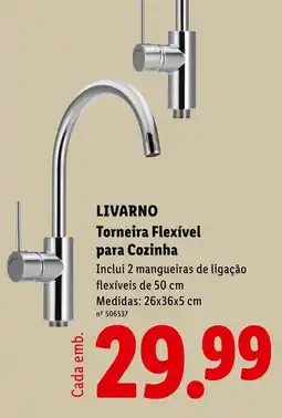 Lidl livarno torneira flexível para cozinha promoção