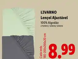 Lidl livarno lençol ajustável promoção