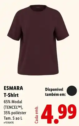 Lidl Esmara t-shirt promoção