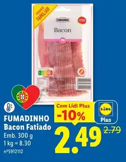 Lidl Fumadinho bacon fatiado promoção