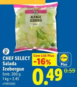 Lidl Chef select salada icebergue promoção