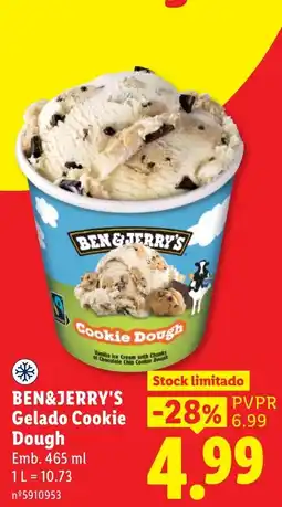 Lidl Ben&Jerry's Gelado Cookie Dough promoção