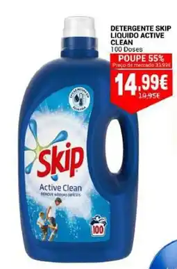 Neomáquina Detergente skip liquido active clean promoção