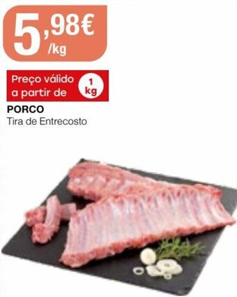 Intermarché Porco Tira de Entrecosto 1kg promoção