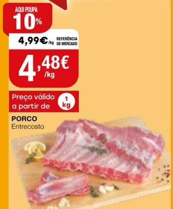 Intermarché Porco Entrecosto 1kg promoção