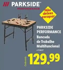 Lidl Parkside - bancoada de trabajo multifuncional promoção