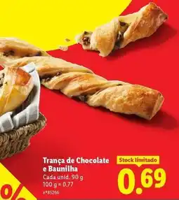 Lidl Tranca de chocolate e baumilha promoção