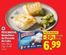Lidl Pescanova - medalhões de pescada do cabo promoção