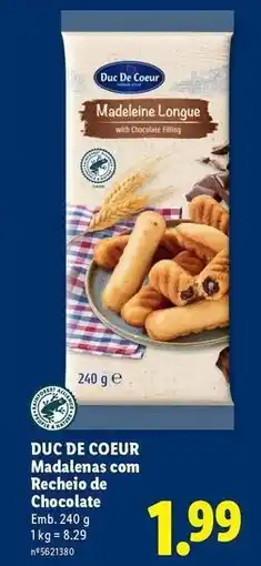 Lidl Nature - madeleine longue promoção