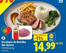 Lidl com - escalopes de novilho dos acores promoção