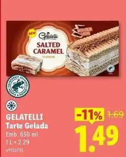 Lidl Gelatelli - tarte gelada promoção