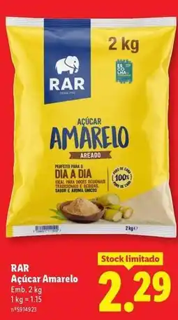 Lidl Rar - açúcar amarelo promoção