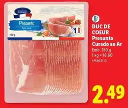 Lidl Presunto curado ao ar promoção