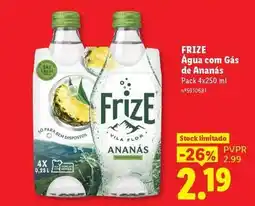 Lidl Frize - agua com gas de ananas promoção