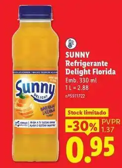 Lidl Sunny - refrigerante delight florida promoção