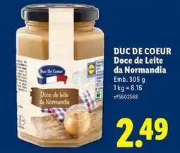 Lidl Doce de leite da normandia promoção