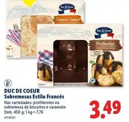 Lidl Sobremesa estilo francés promoção
