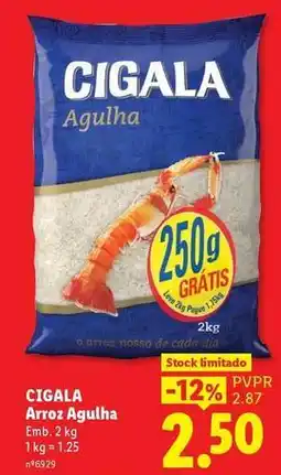 Lidl Cigala - arroz agulha promoção