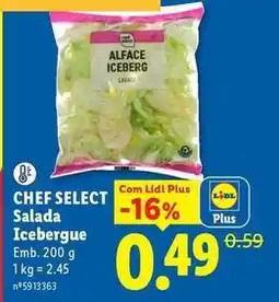 Lidl Chef - select salada iceberge promoção