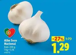 Lidl Nacional - alho seco promoção