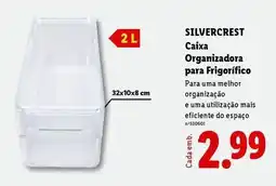 Lidl Silvercrest - caixa organizadora para frigorifico promoção
