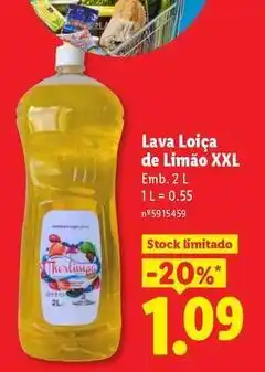 Lidl Xxl - lava loica de limão promoção