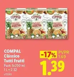 Lidl Compal - clássico tutti frutti promoção