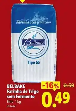 Lidl Farinha de trigo sem fermento promoção