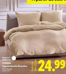 Lidl Capa de edredao mussetina promoção