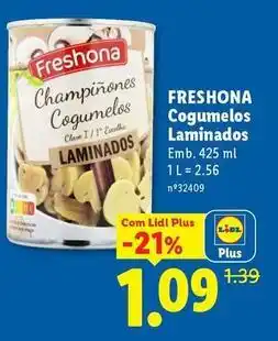 Lidl com - cogumelos laminados promoção