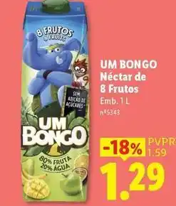 Lidl Um bongo - néctar de 8 frutos promoção