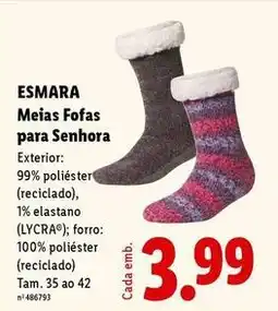 Lidl Esmara - meias fofas para senhora promoção