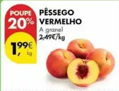 Pingo Doce A+ - pêssego vermelho promoção