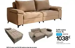 Hiper Centro do Móvel Sofá-cama Fecus 3L promoção