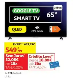 Auchan Tv TCL 65T69C promoção