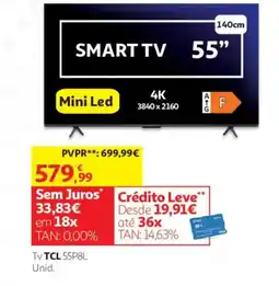 Auchan Tv TCL 55P8L promoção