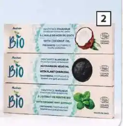 Auchan Pasta Dentifrica AUCHAN BIO Frescura/ Gordura de Coco promoção