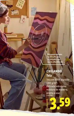 Lidl Crelando Tela promoção