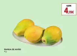 El Corte Inglés Papaia de avião promoção