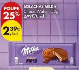 Pingo Doce Bolachas milka choco wafer promoção