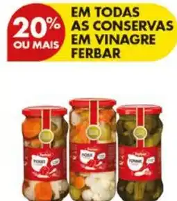 Pingo Doce Conservas em vinagre ferbar promoção