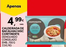 Continente Caldeirada de bacalhau msc continente promoção