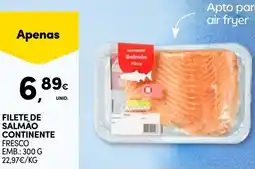 Continente Filete de salmao continente fresco promoção