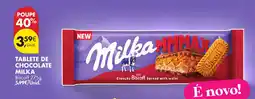 Pingo Doce Tablete de chocolate milka biscoff promoção
