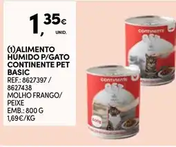 Continente Alimento humido p/gato continente pet basic promoção