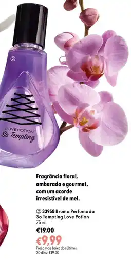 Oriflame Bruma Perfumada So Tempting Love Potion promoção