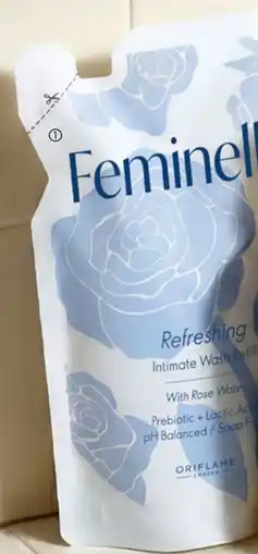 Oriflame Recarga Lavagem Íntima Refrescante com Água de Rosas Feminelle promoção