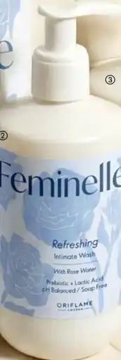 Oriflame Recarga Lavagem Íntima Refrescante com Água de Rosas Feminelle promoção