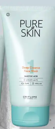 Oriflame Limpeza Facial Deep Cleanse Pure Skin promoção