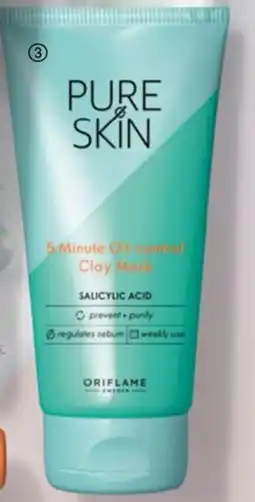 Oriflame Máscara Facial de Argila Oil-control Pure Skin promoção